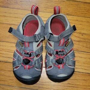 Keen Newport H2 Sport Sandals Black Red Gray Waterproof Youth Little Kids 10